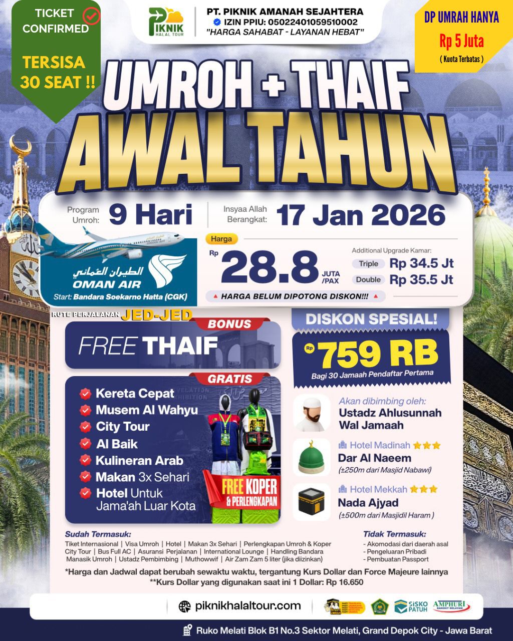 Umroh PHT Awal Tahun