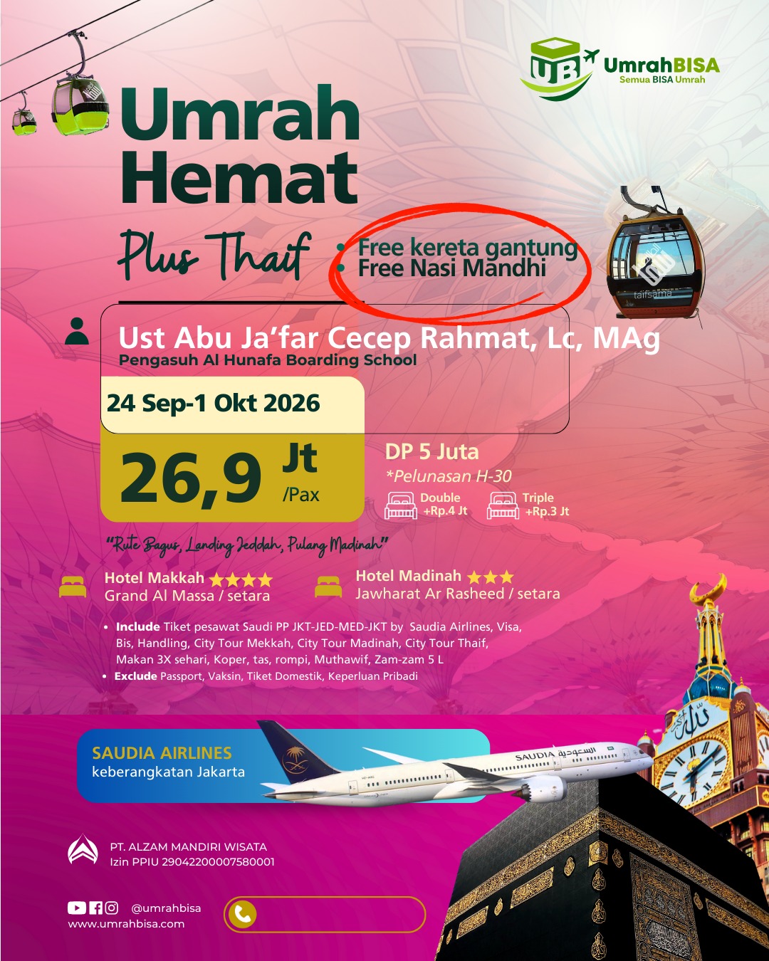 Umroh Hemat Akhir Setember