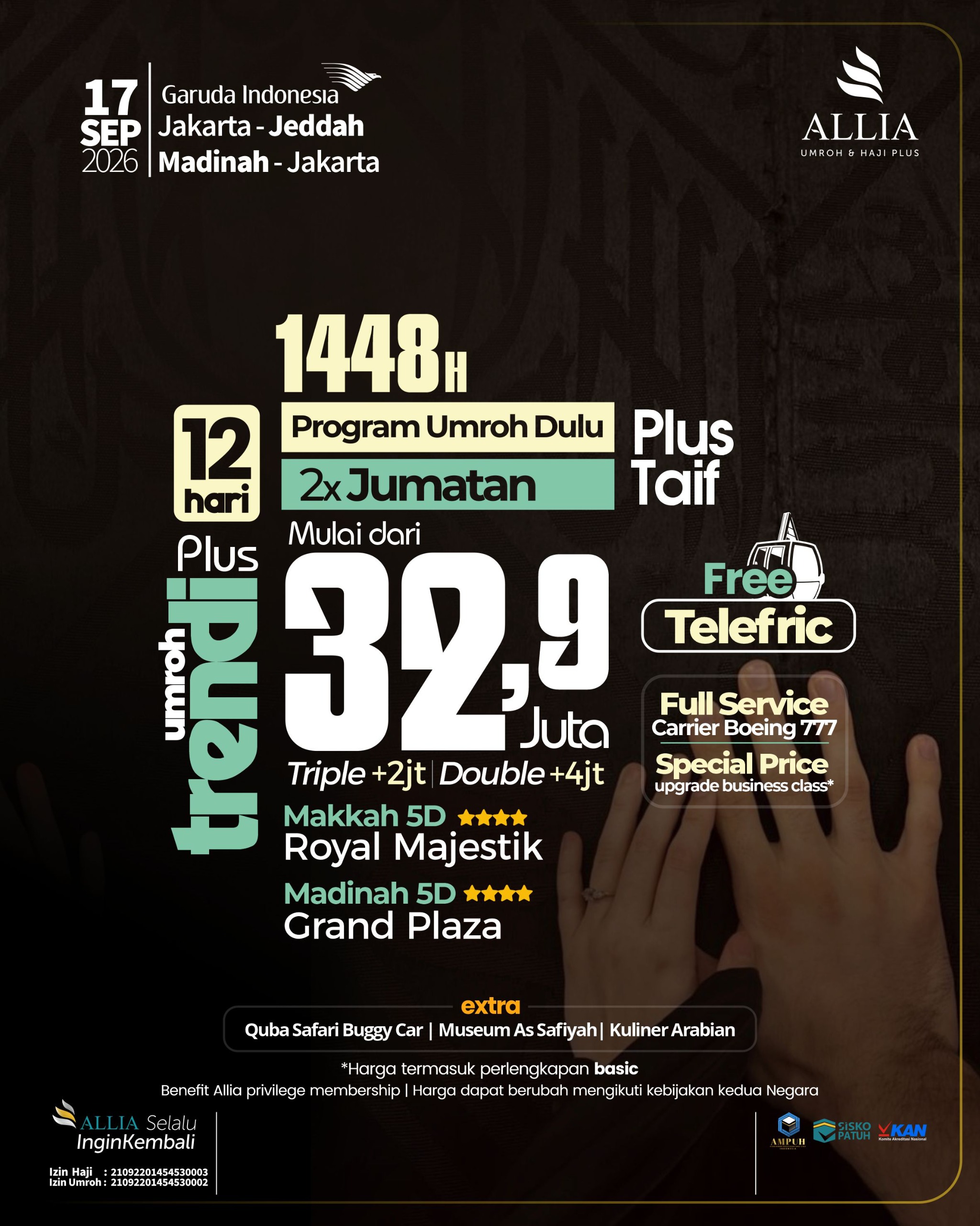 Umroh 2x Jumatan Allia September