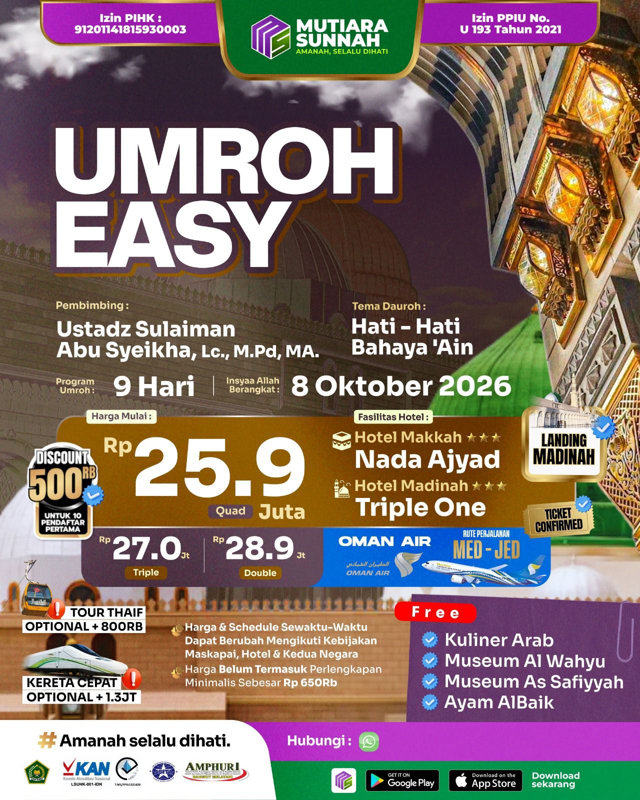 Umroh Hemat Easy MS October