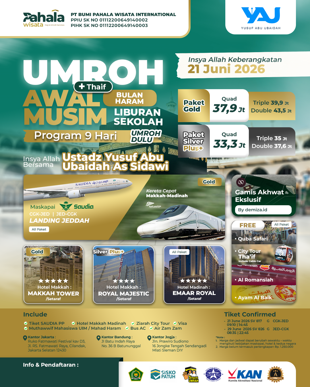 Awal Musim 2 Pilihan Paket Liburan