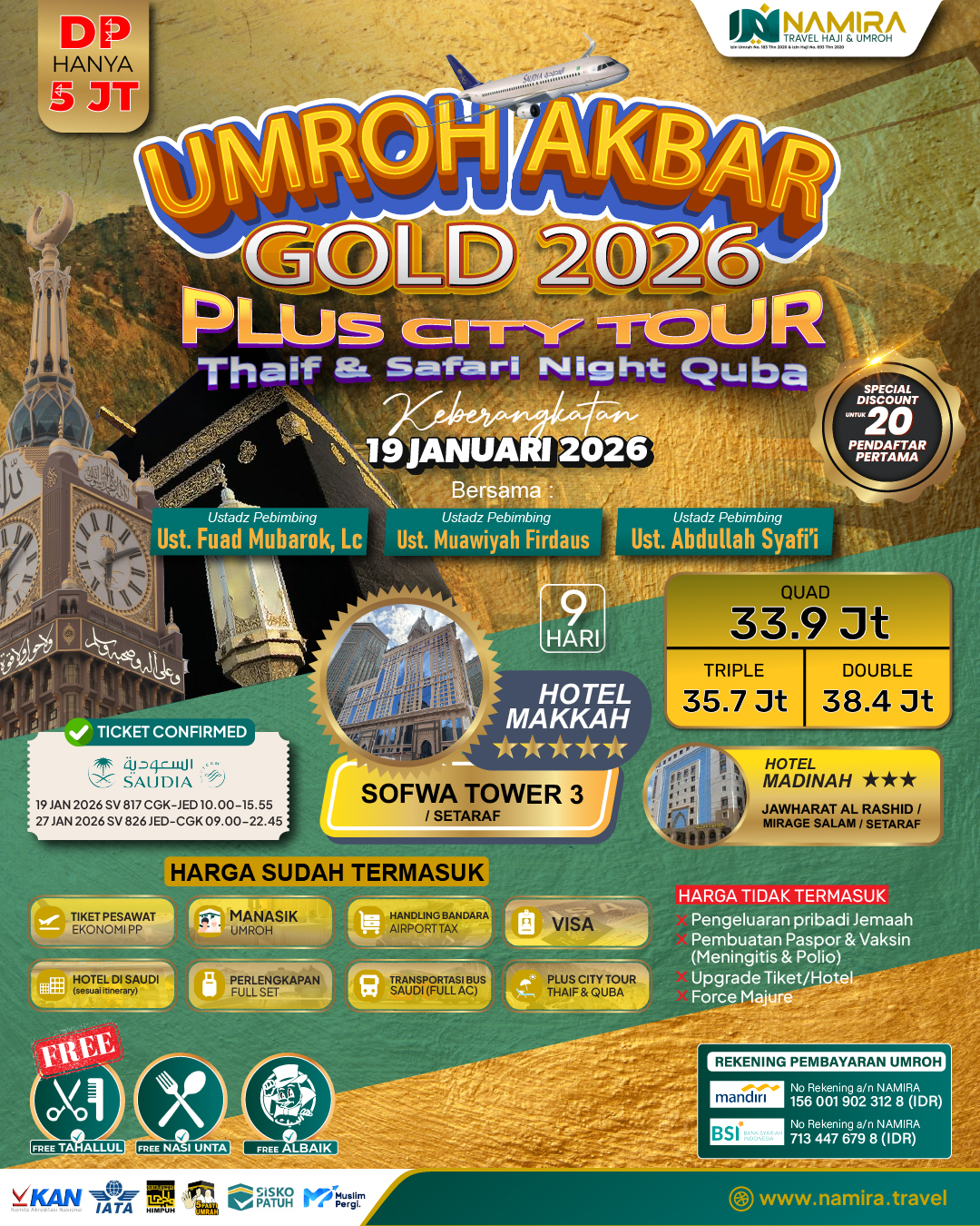 Umroh Gold Awal Tahun NM