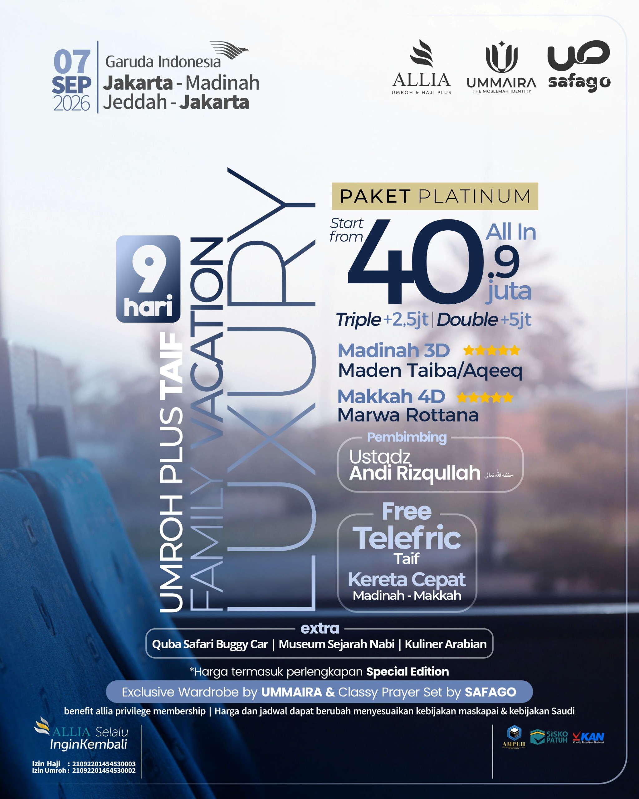 Umroh Exclusive Allia Landing Madinah