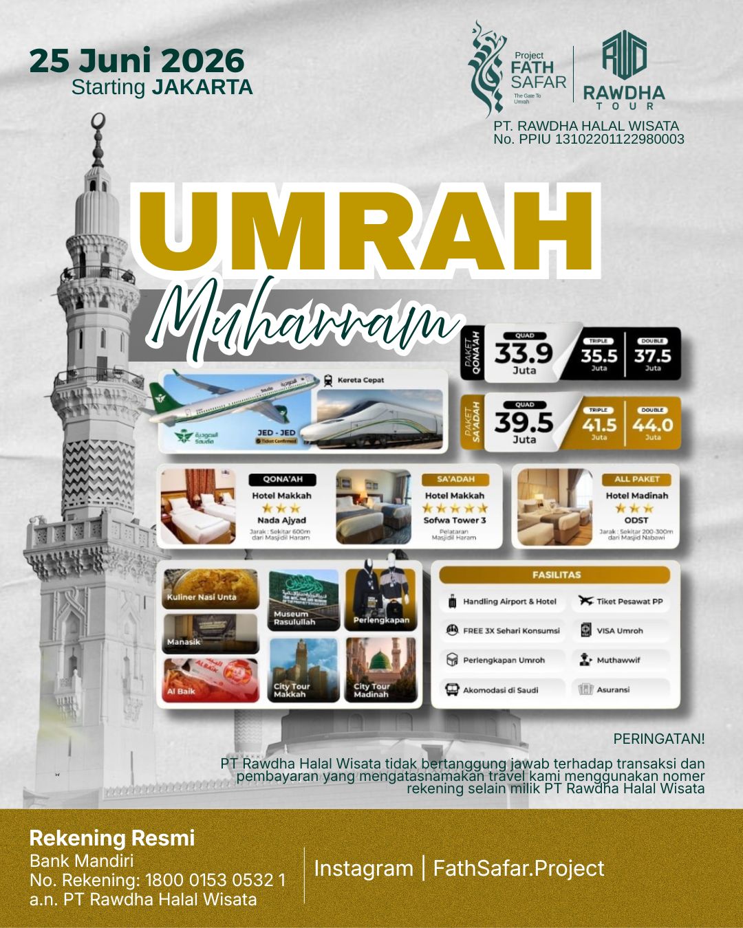 Liburan Awal Muharram Rawdha